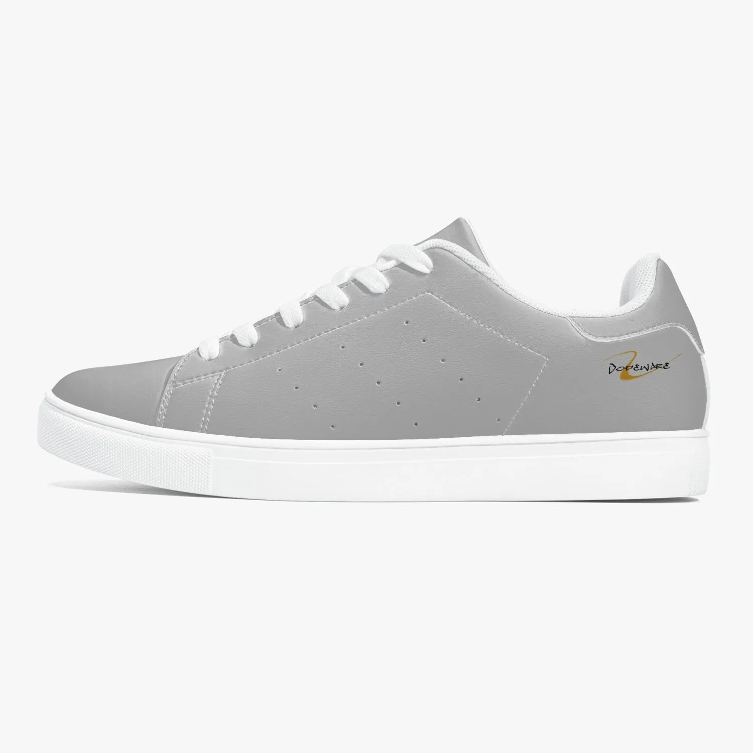 190. Classic Low-Top Leather Sneakers - White/Black