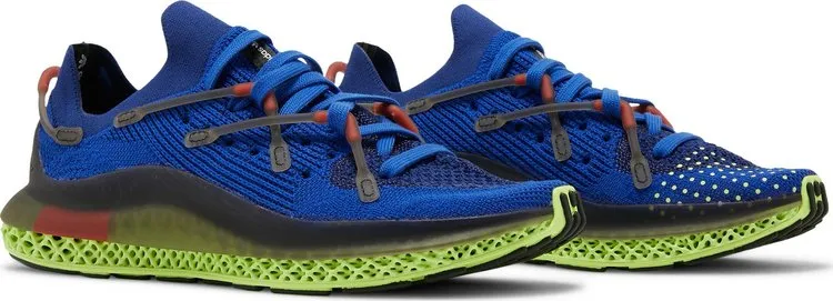 Adidas 4D Fusio 'Bold Blue Light Flash Yellow' sneakers, blue