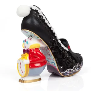 ALICE IN WONDERLAND - WHITE RABBIT (BLACK SEQUIN)