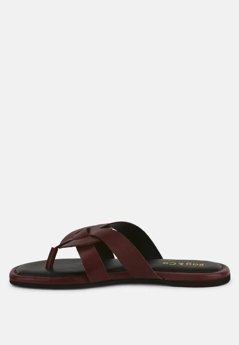 angeles flat slip ons