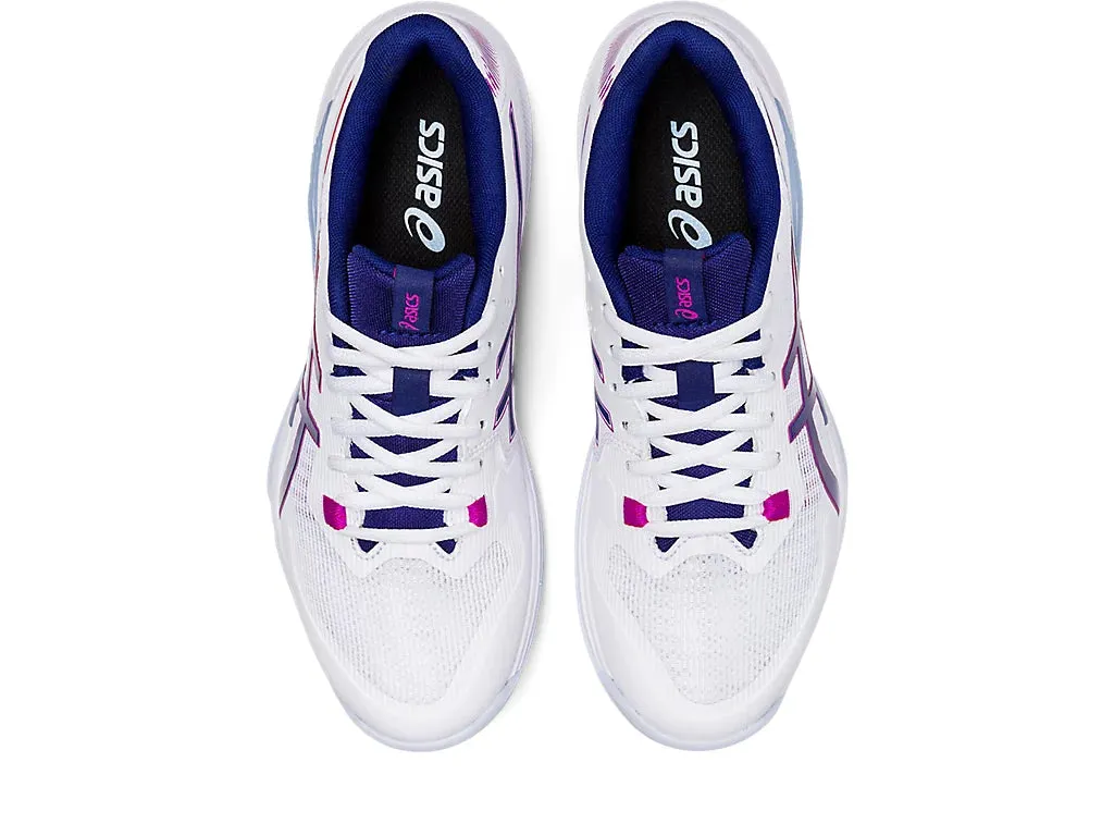 Asics Gel-Tactic White/Dive Blue Womens