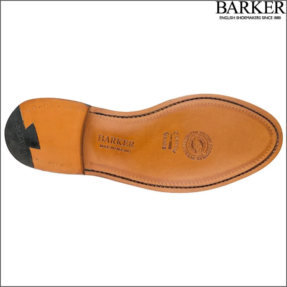 Barker Caruso Black Hi-Shine Penny Loafer--