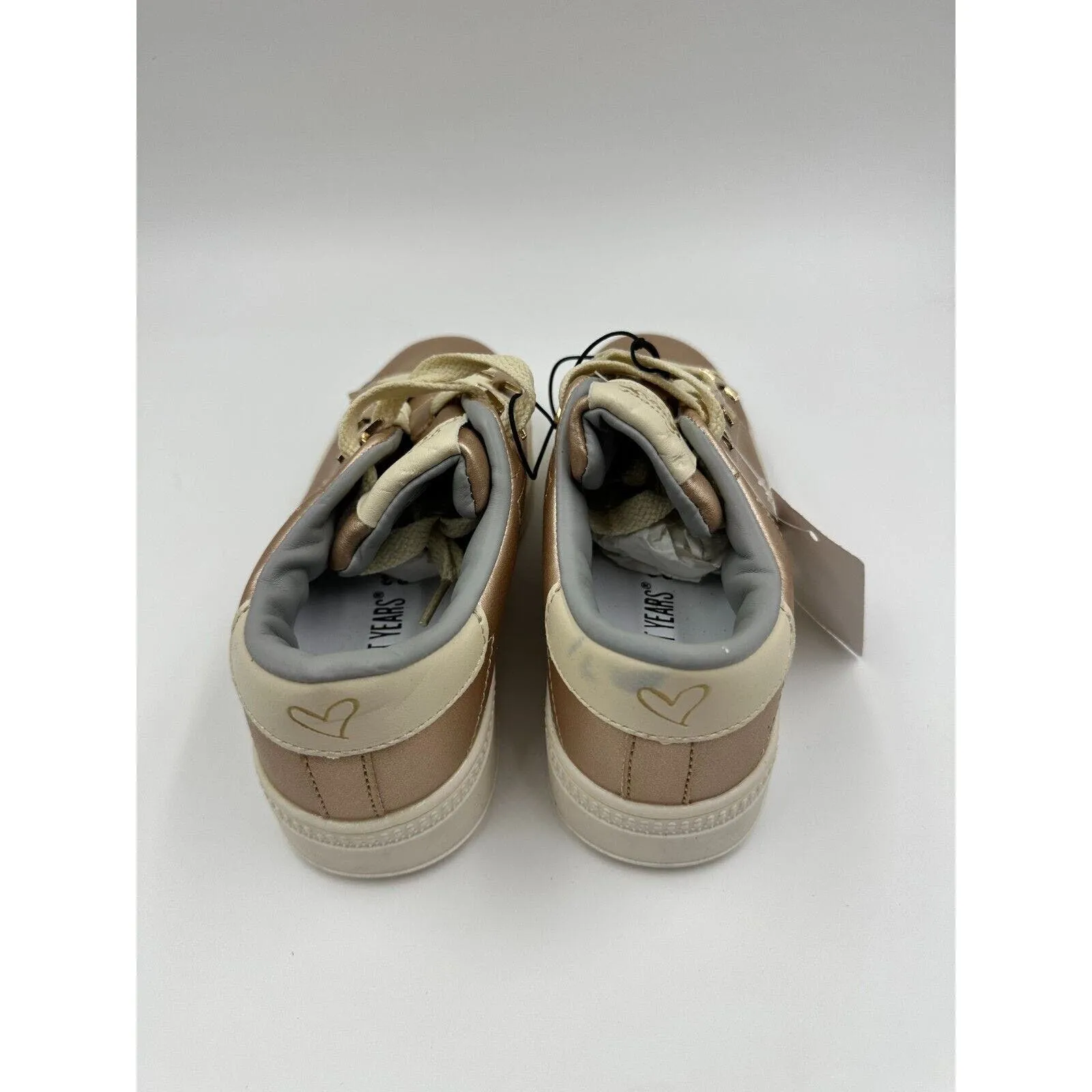 Big Kids Size 2 Gold Girls Sneakers