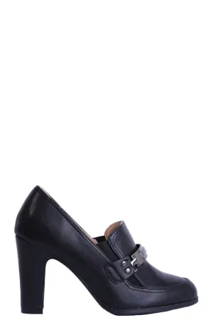 Black Block Heeled Shoe