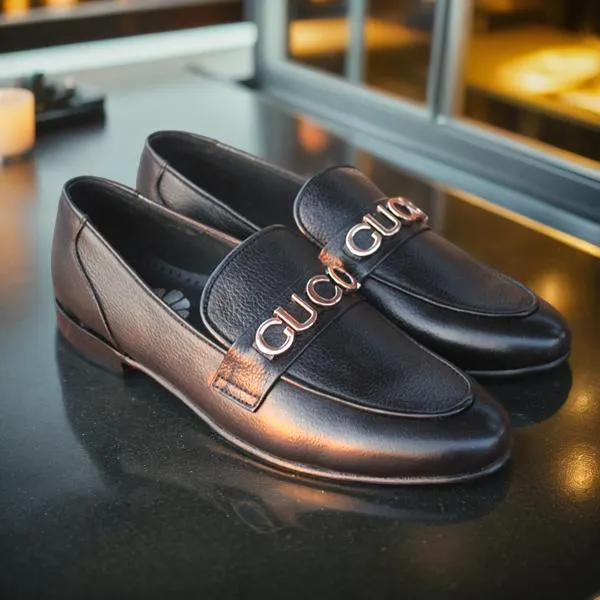 Black Moccasion Formal Shoes for men