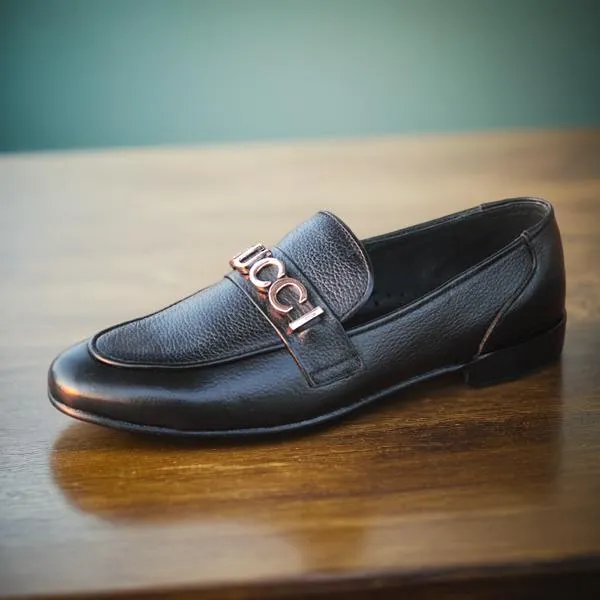 Black Moccasion Formal Shoes for men