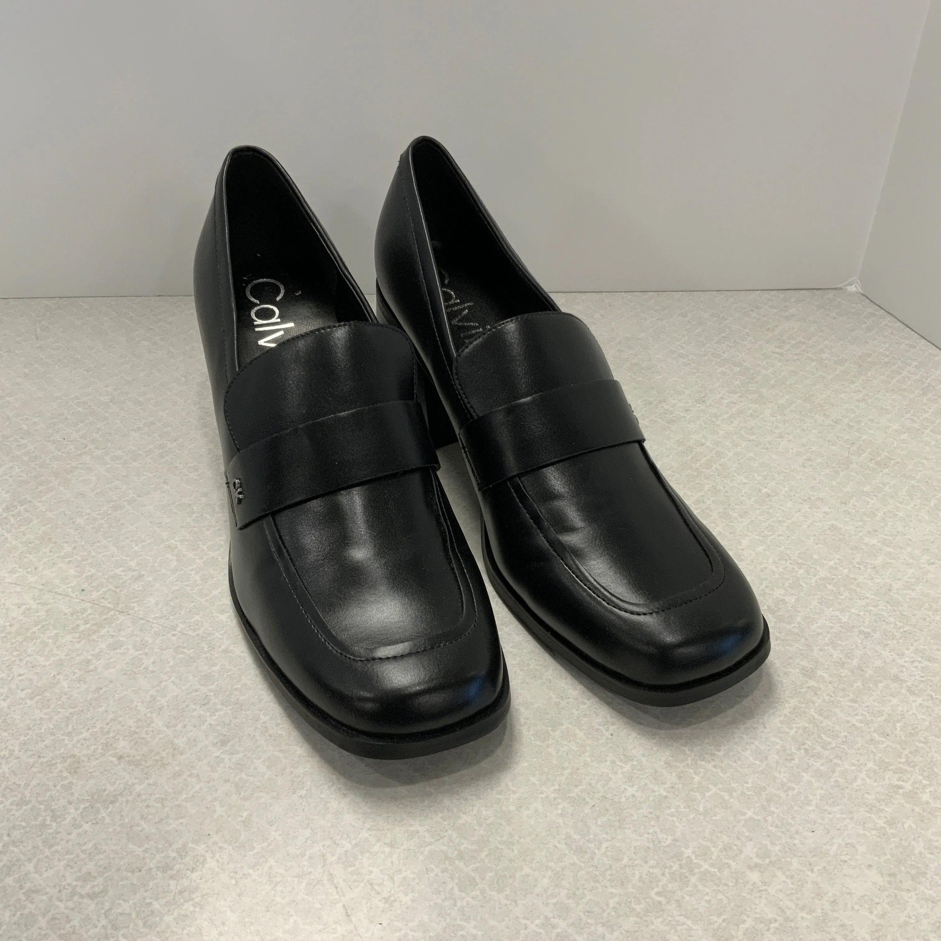 Black Shoes Heels Platform Calvin Klein , Size 11