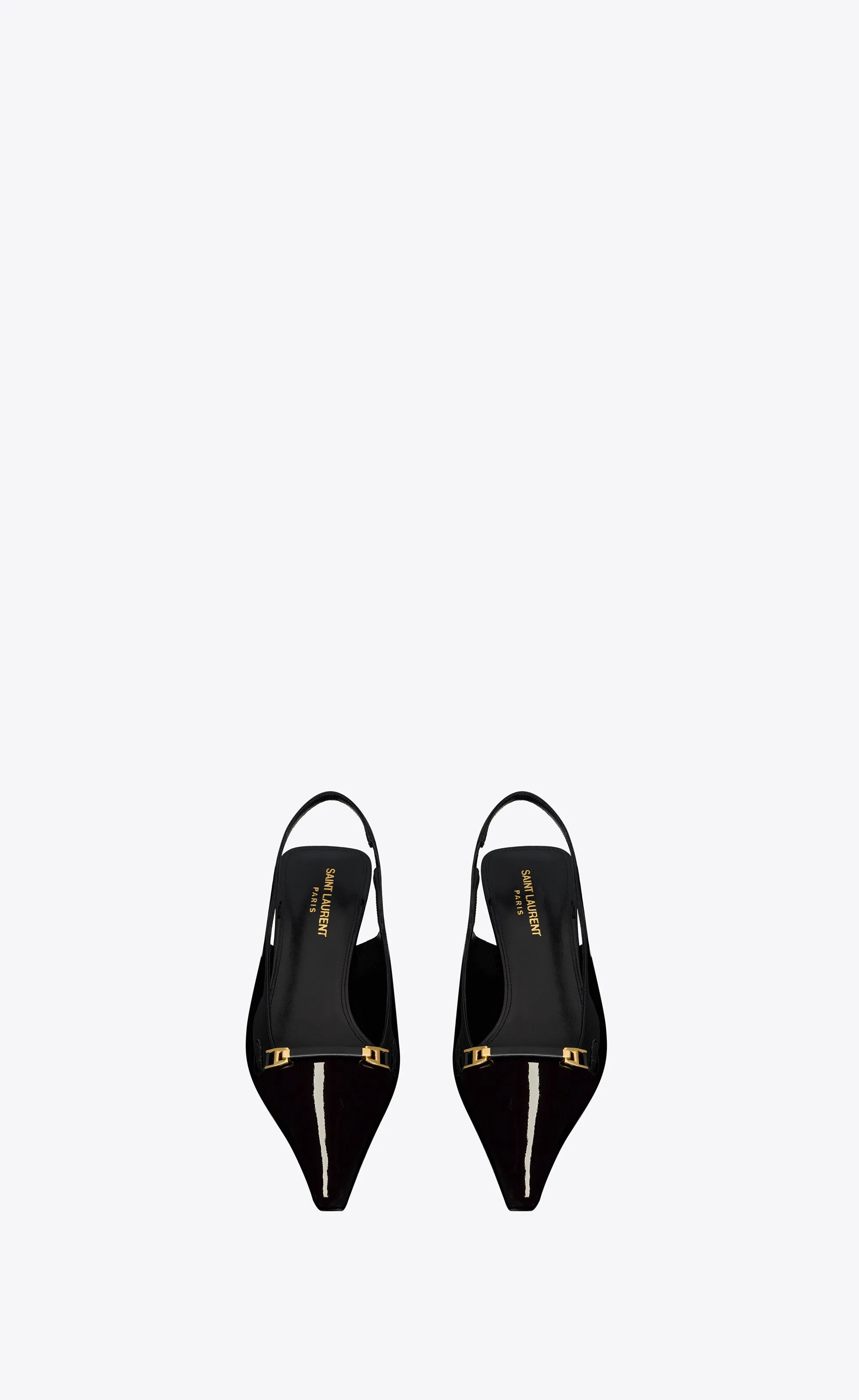 Carine Slingback Pumps In Patent Leather