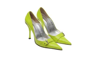 Cesare Paciotti - Lime Green Patent Heels - IT 38 1/2