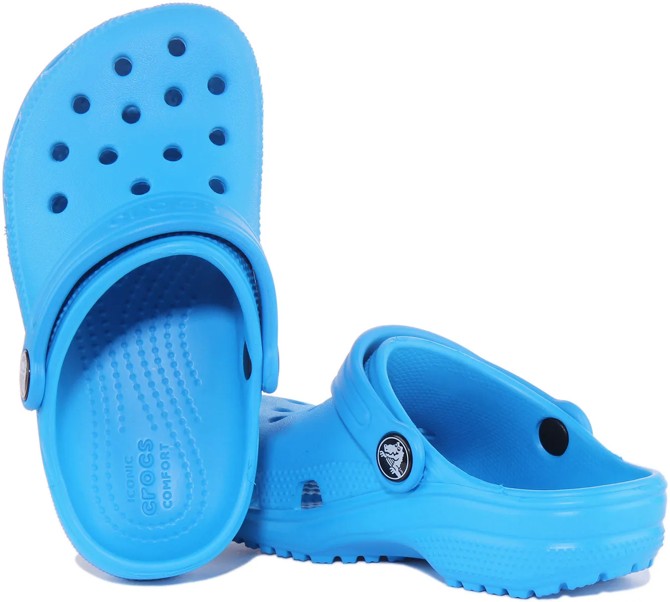 Crocs Classic In Ocean Blue For Infants