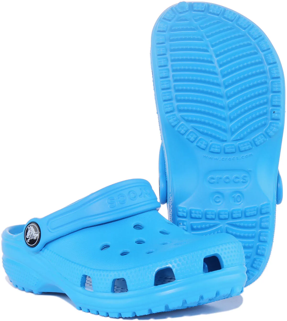 Crocs Classic In Ocean Blue For Infants