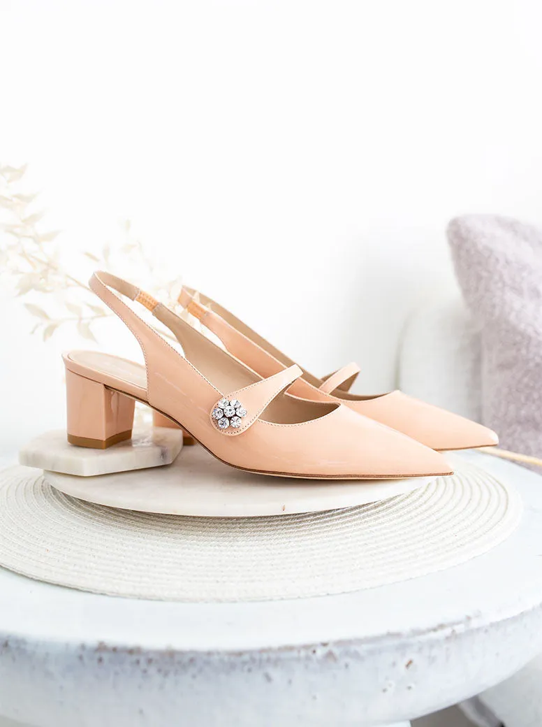 Crystal Fleur nude patent