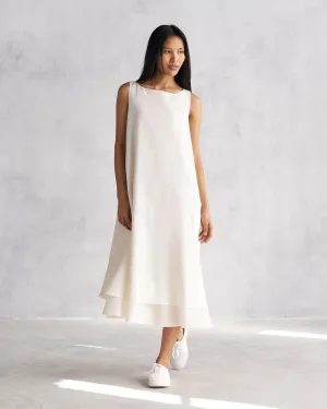 Double Layer Dress - Ivory