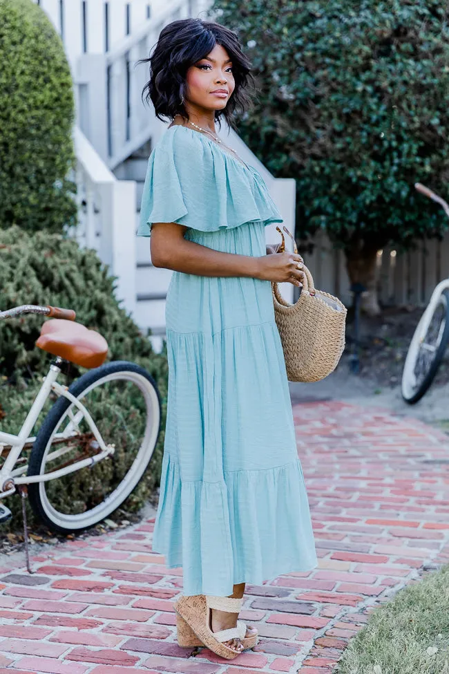 Ease On By Aqua Short Sleeve Maxi Dress FINAL SALE