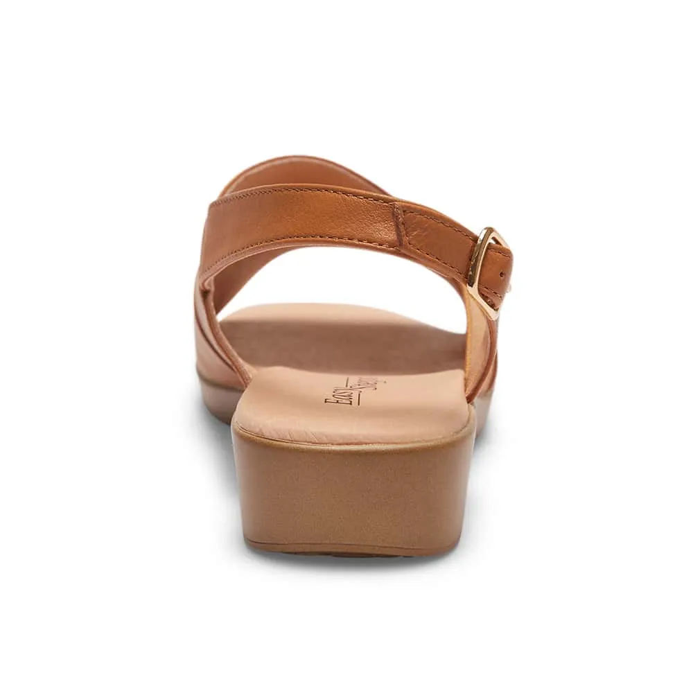 Eclipse Sandal in Tan Leather