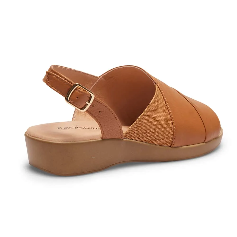 Eclipse Sandal in Tan Leather