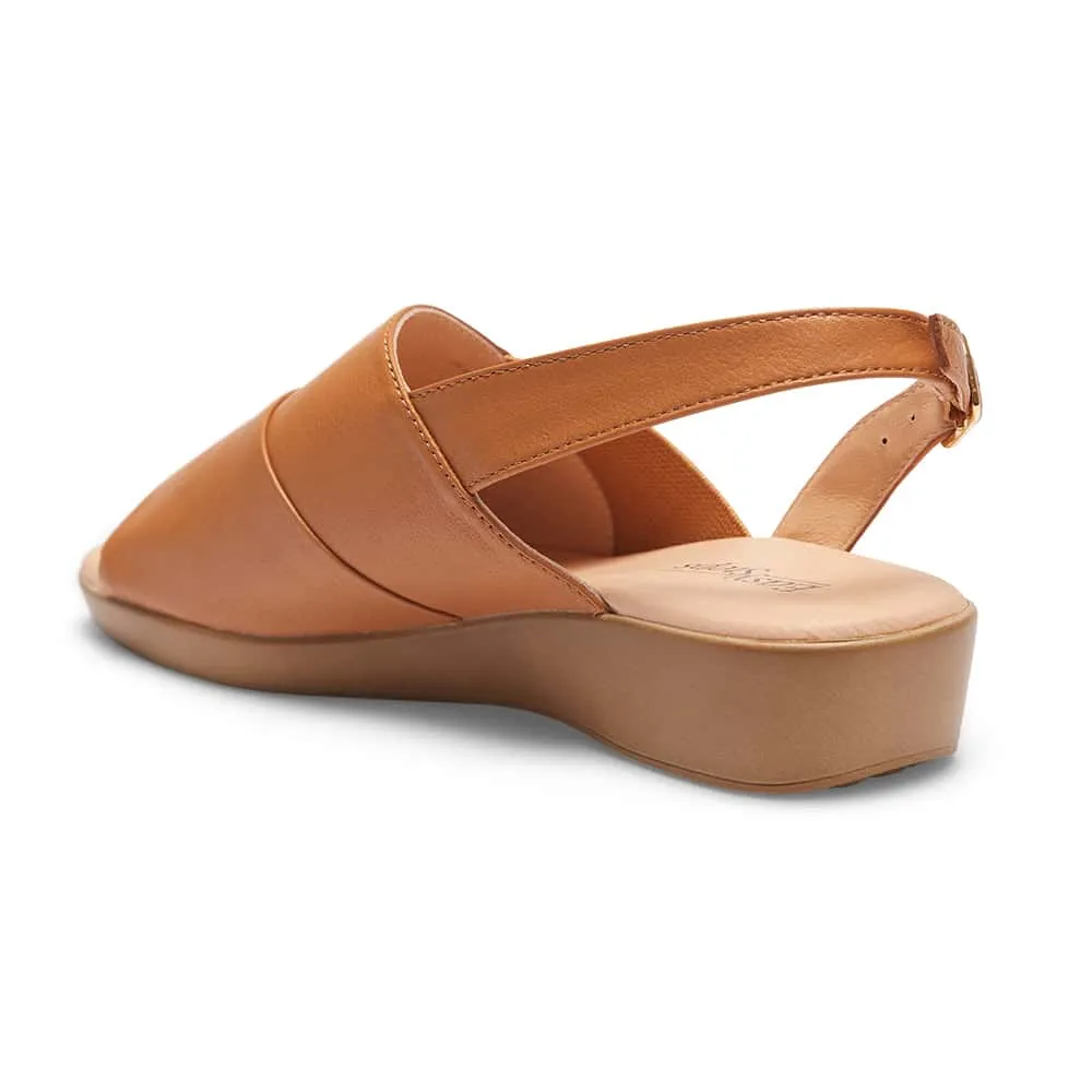 Eclipse Sandal in Tan Leather