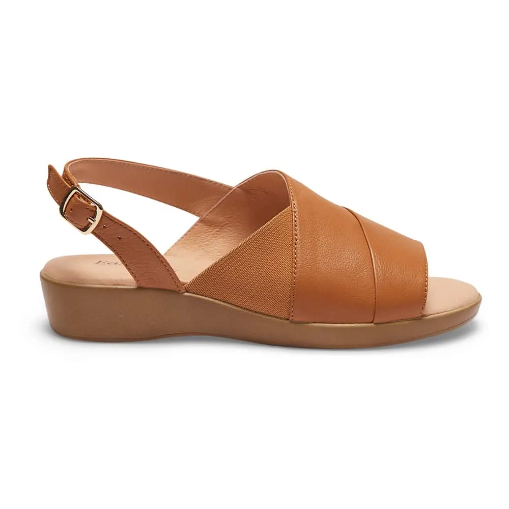 Eclipse Sandal in Tan Leather