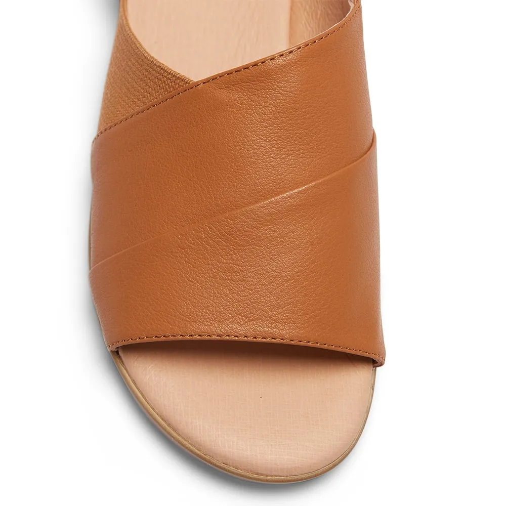 Eclipse Sandal in Tan Leather