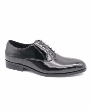 Faux Leather Oxford Pattent Shoe