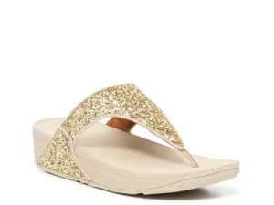 FitFlop Shimma Glitter Wedge Sandals, Gold