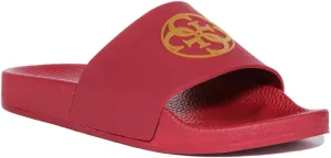 Guess Beach Slider In Red For Women