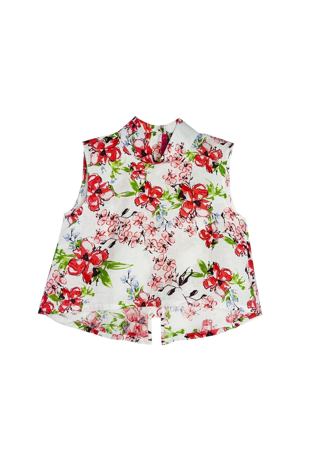 Hostess Top - Linen Floral