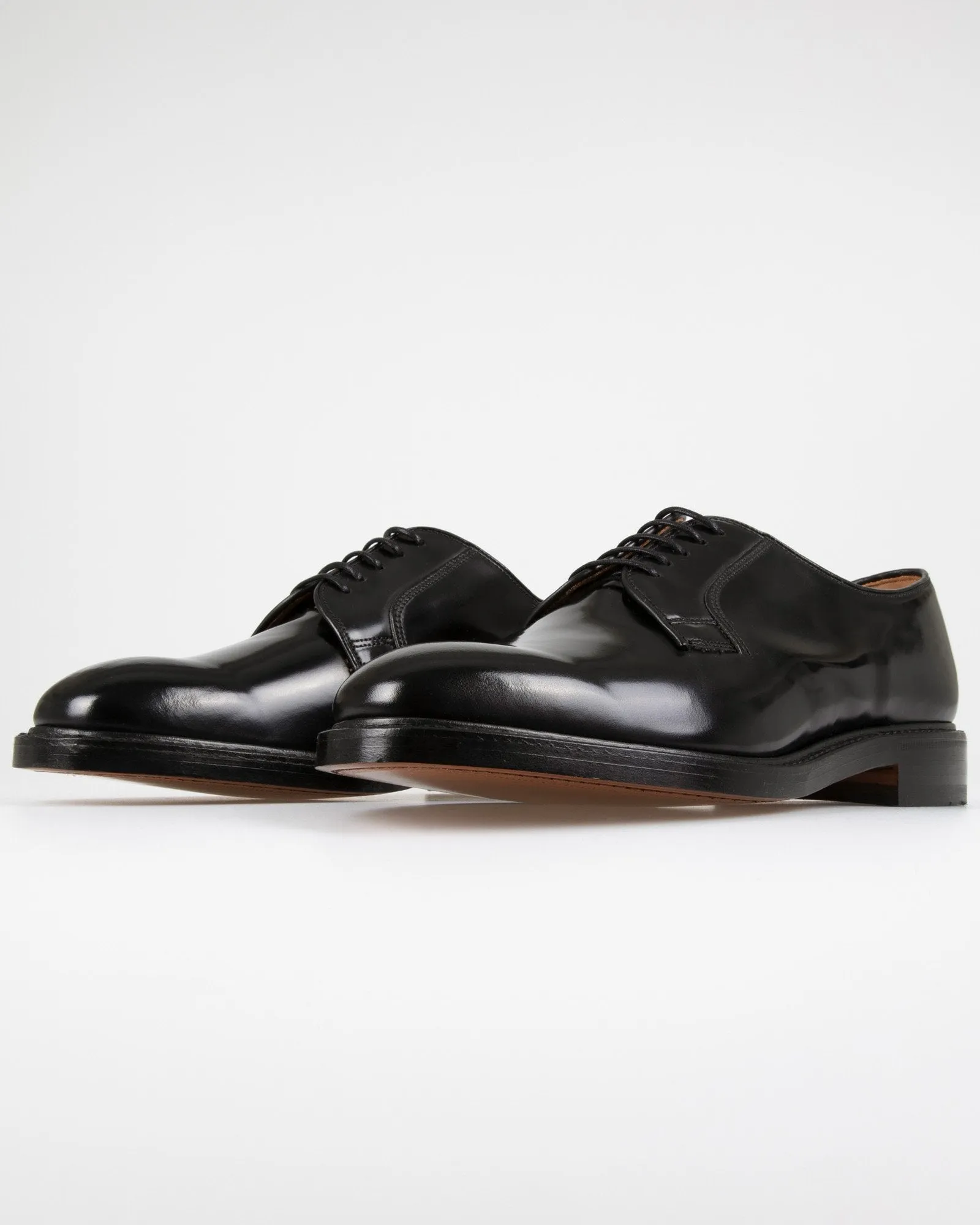 Loake Professional 771B Polished Plain Derby Shoe - Black