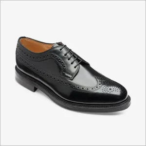 Loake Sovereign Black Leather Shoe--