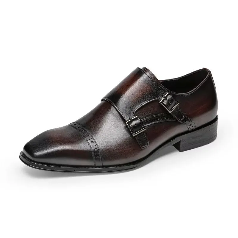 LuxeLeather Monkstraps Dress Shoes