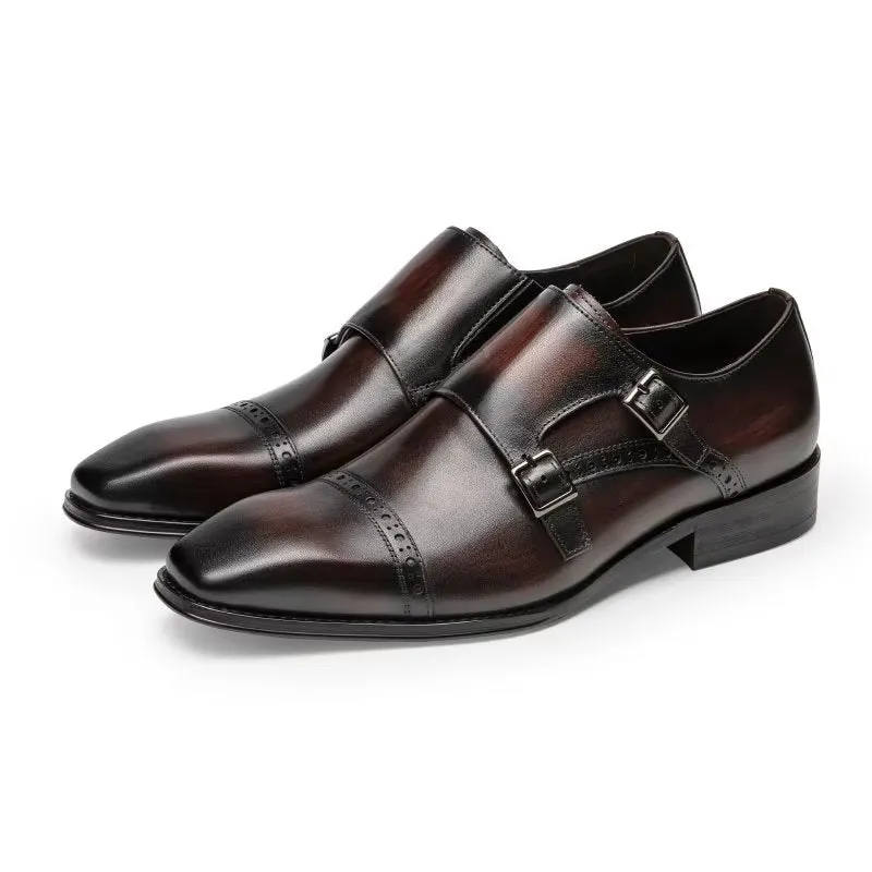 LuxeLeather Monkstraps Dress Shoes