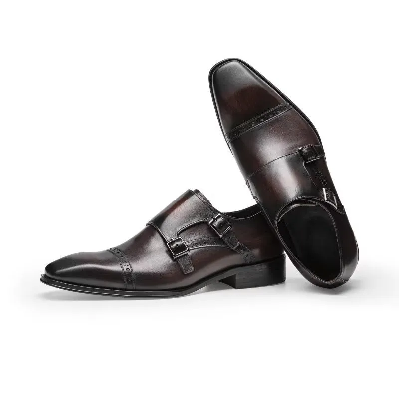 LuxeLeather Monkstraps Dress Shoes