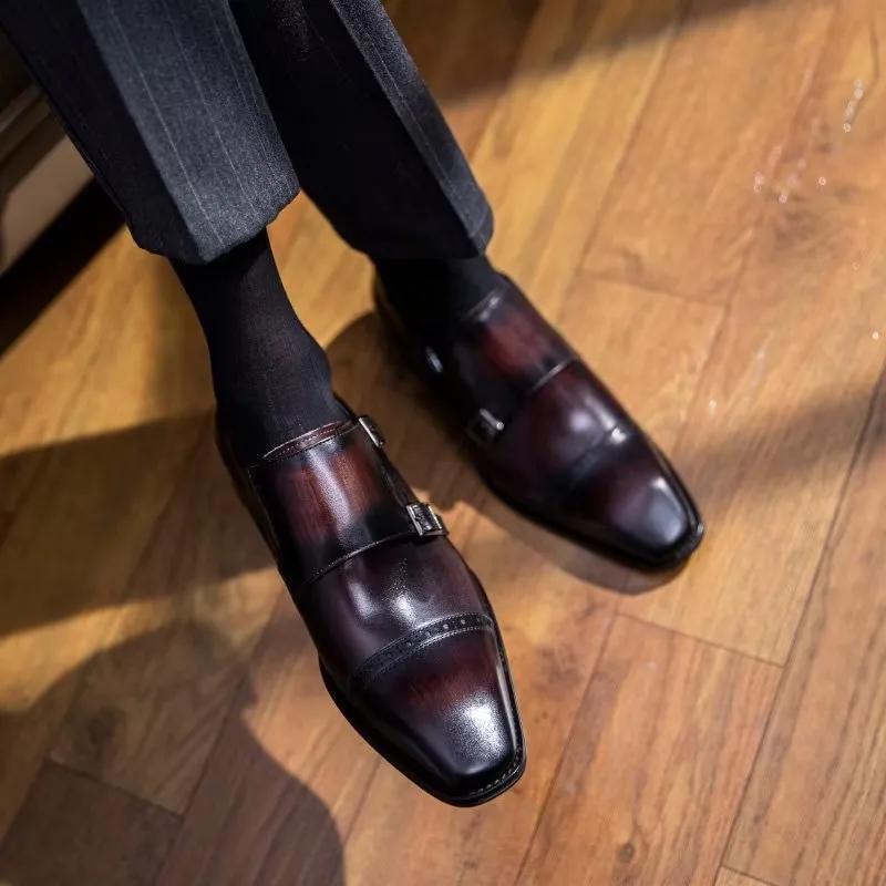 LuxeLeather Monkstraps Dress Shoes