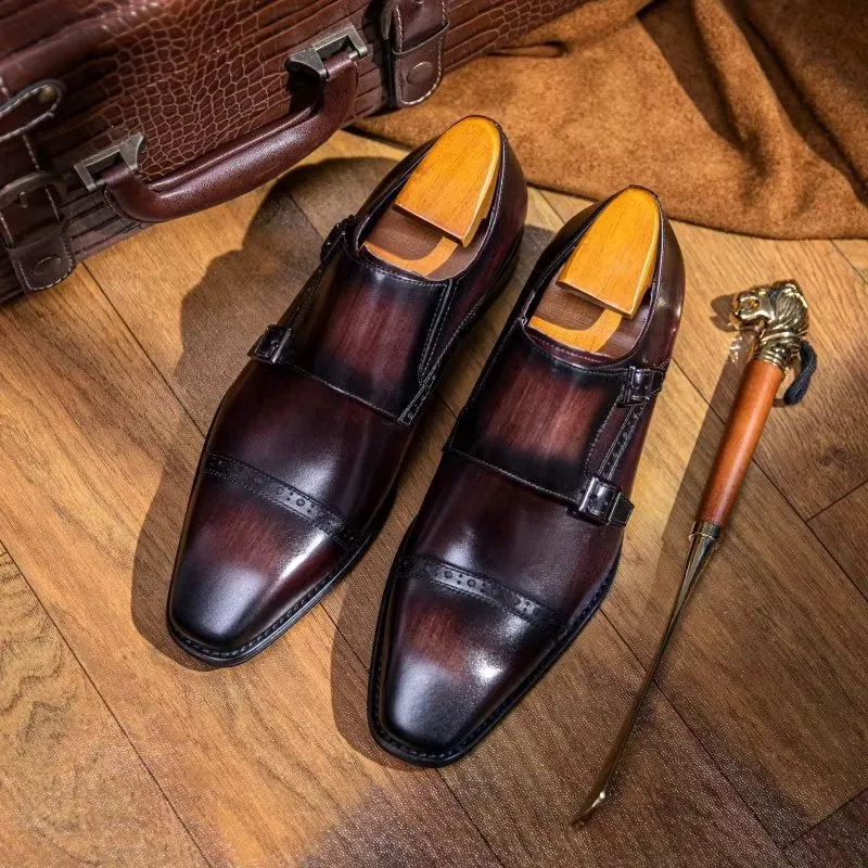 LuxeLeather Monkstraps Dress Shoes