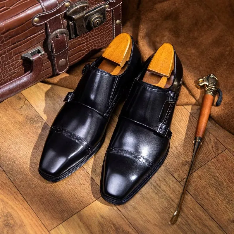 LuxeLeather Monkstraps Dress Shoes