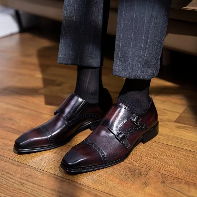 LuxeLeather Monkstraps Dress Shoes