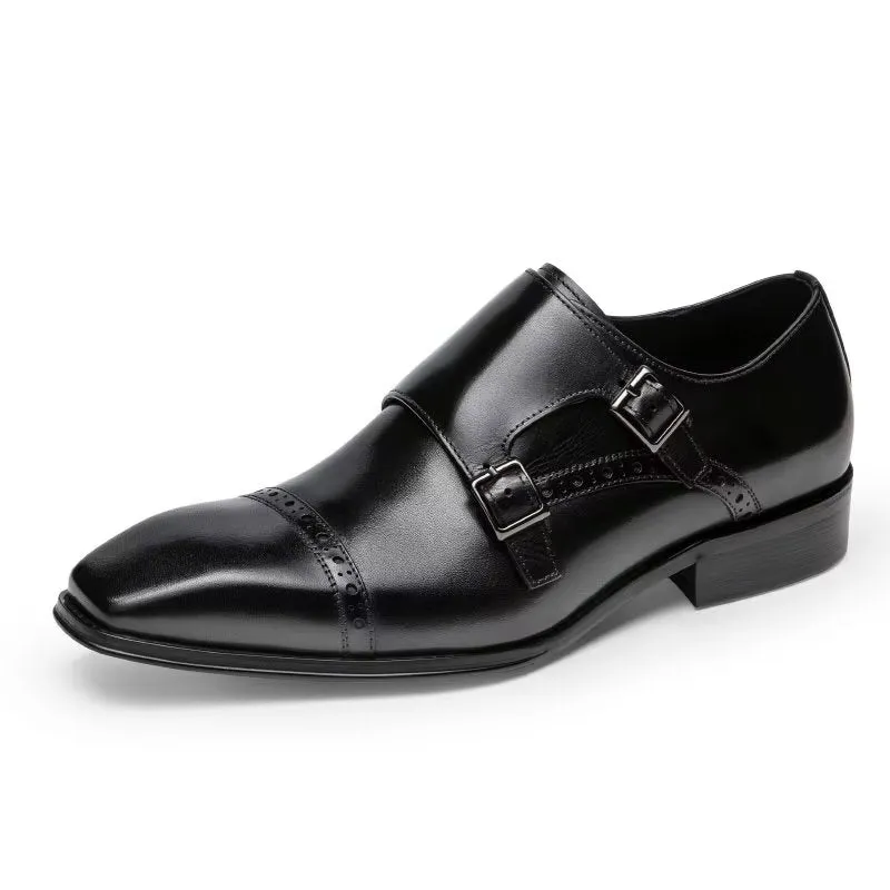 LuxeLeather Monkstraps Dress Shoes