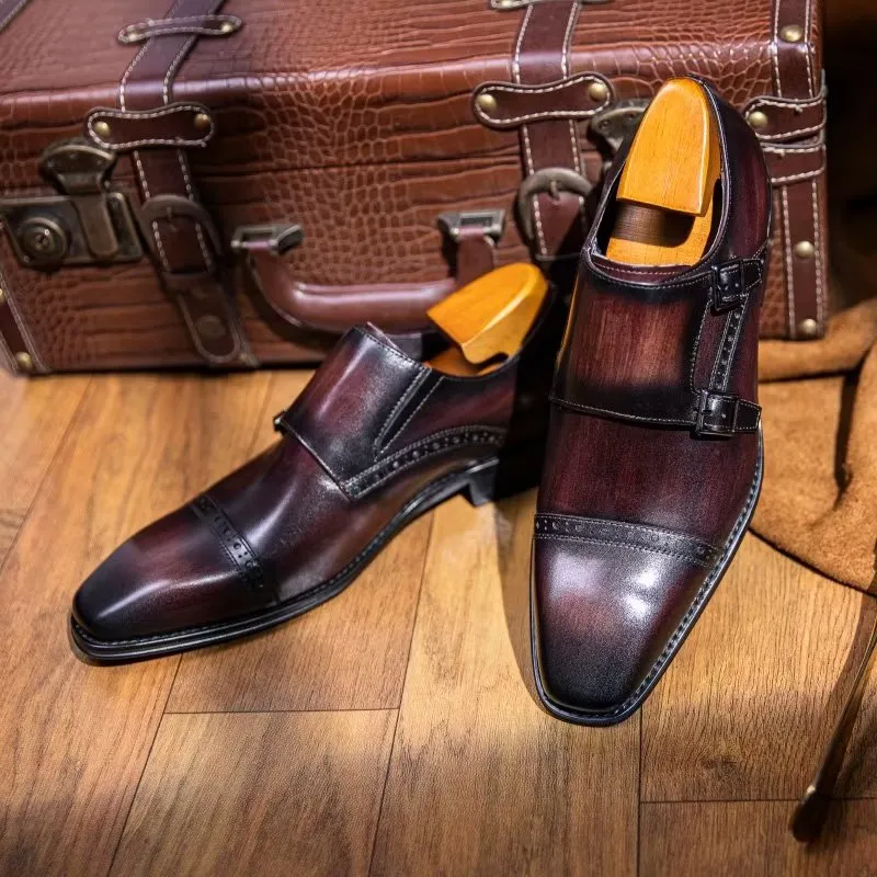 LuxeLeather Monkstraps Dress Shoes