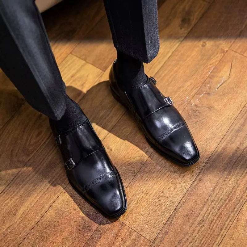 LuxeLeather Monkstraps Dress Shoes