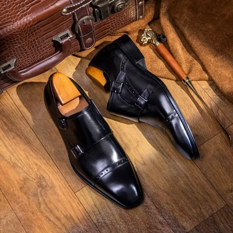 LuxeLeather Monkstraps Dress Shoes