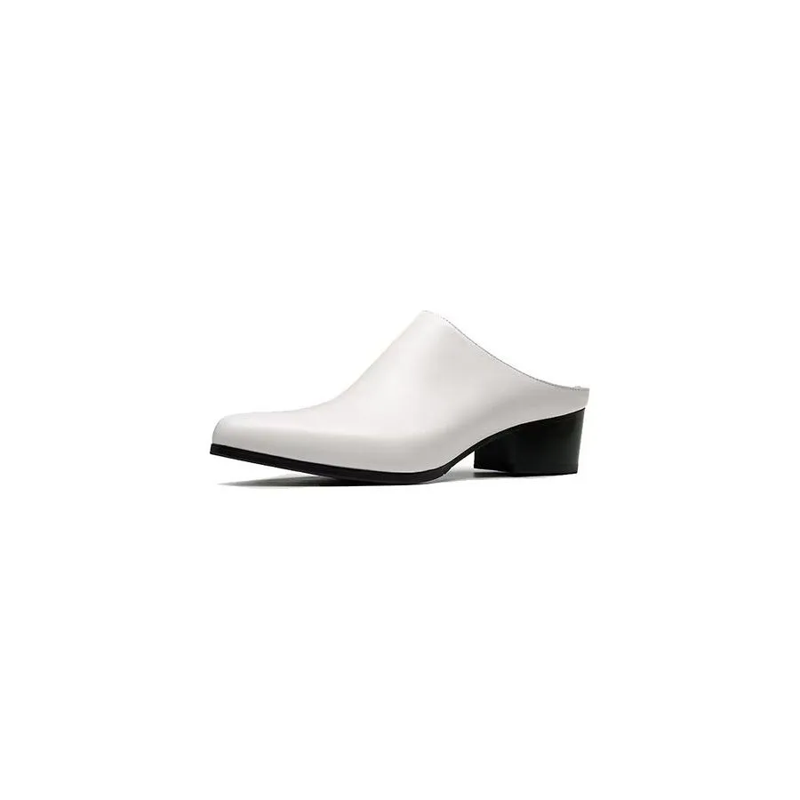 LuxLeather Pointed Toe Slip-on Dress Shoes