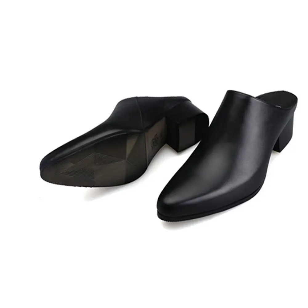 LuxLeather Pointed Toe Slip-on Dress Shoes