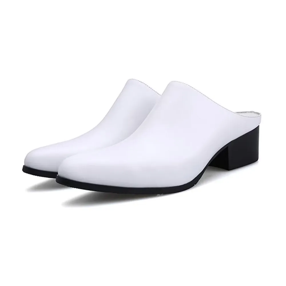 LuxLeather Pointed Toe Slip-on Dress Shoes