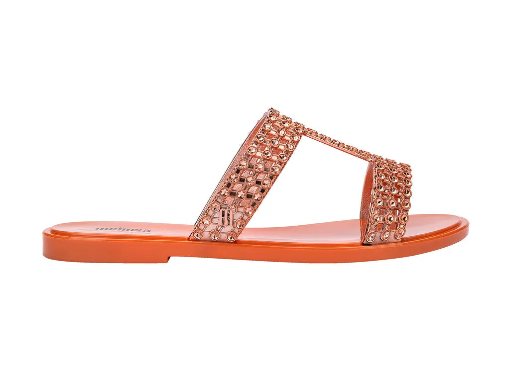 Melissa Glowing Slide AD Orange-Copper Slipons