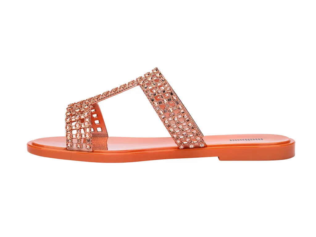 Melissa Glowing Slide AD Orange-Copper Slipons