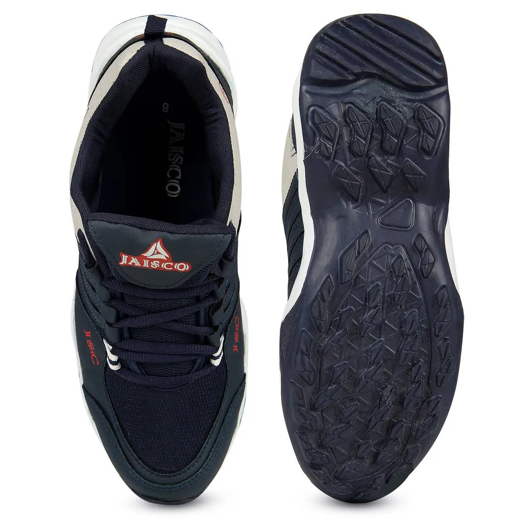 Men Navy Blue Sky Lace Up Outdoor Sport  Running Shoes