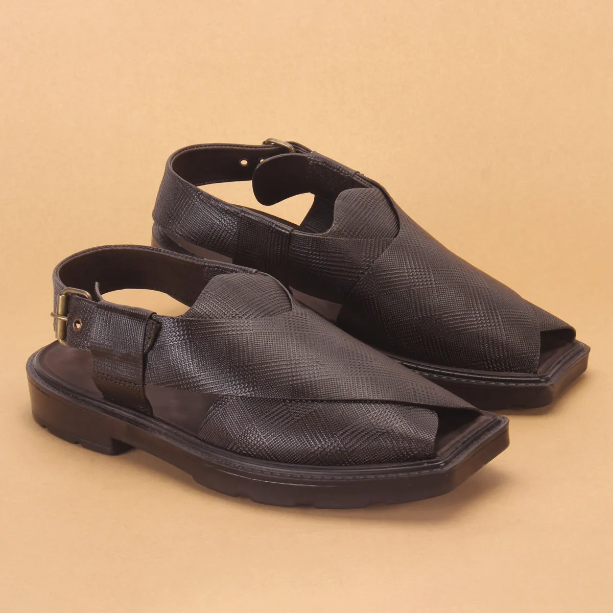 Men's "JINNAH" Leather Peshawari Sandals