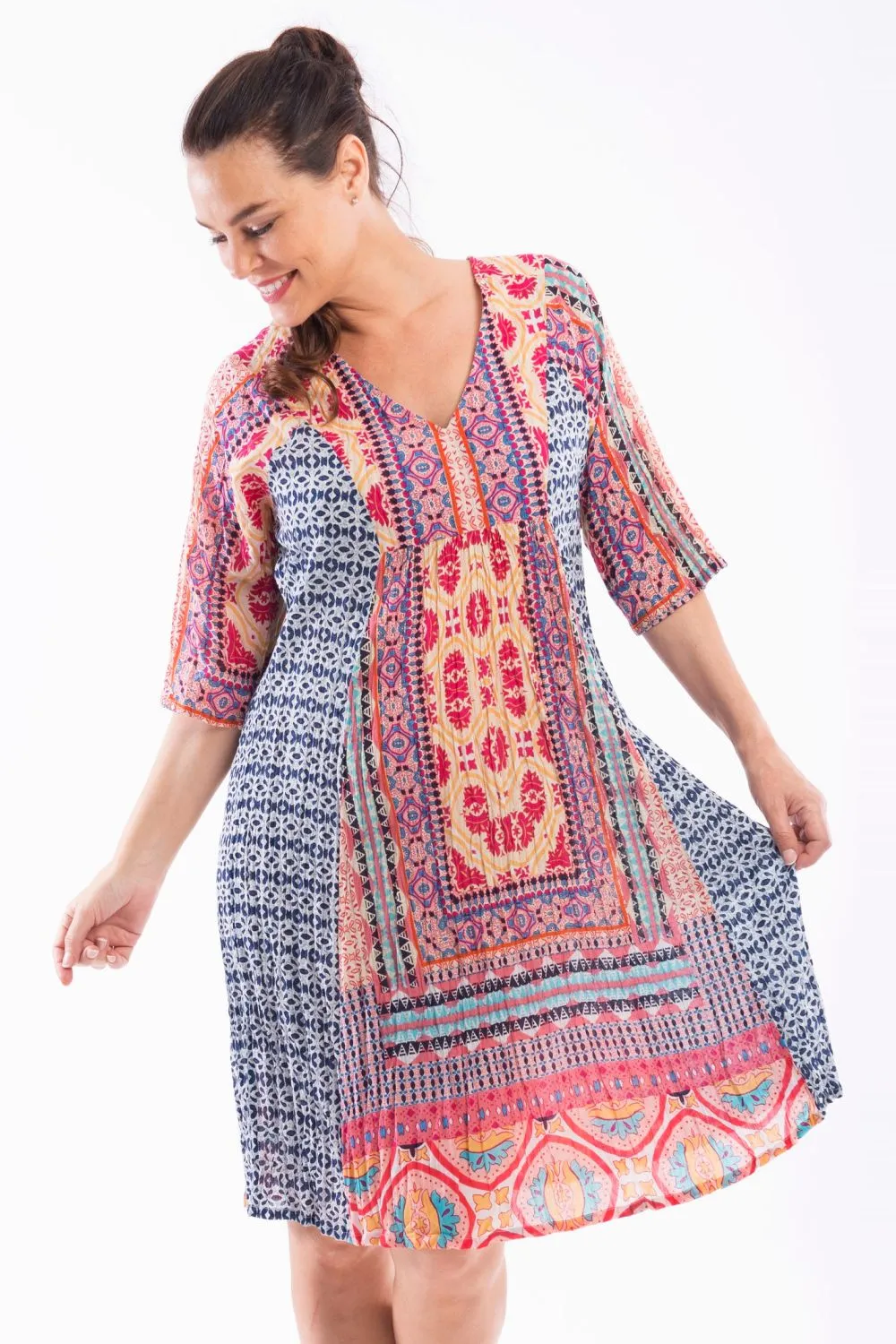 Olympia Print Tunic Dress