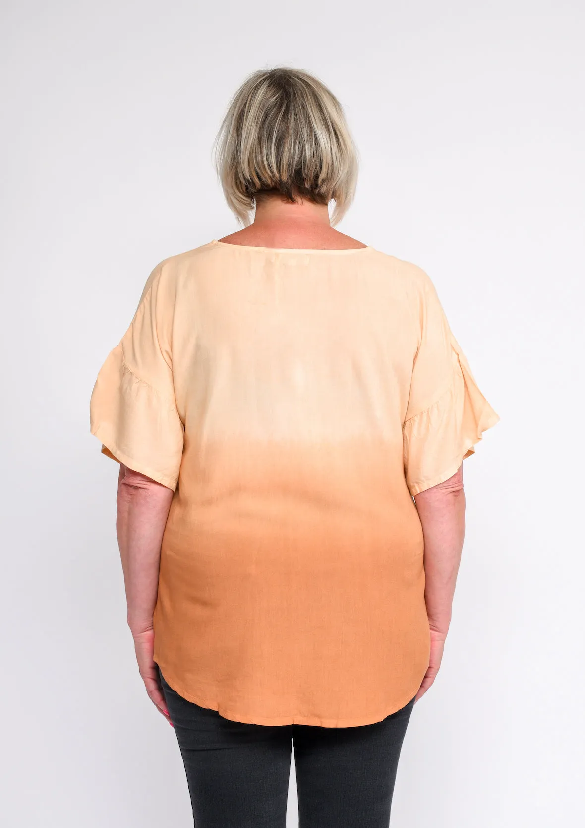 Round Neck Ombre Top