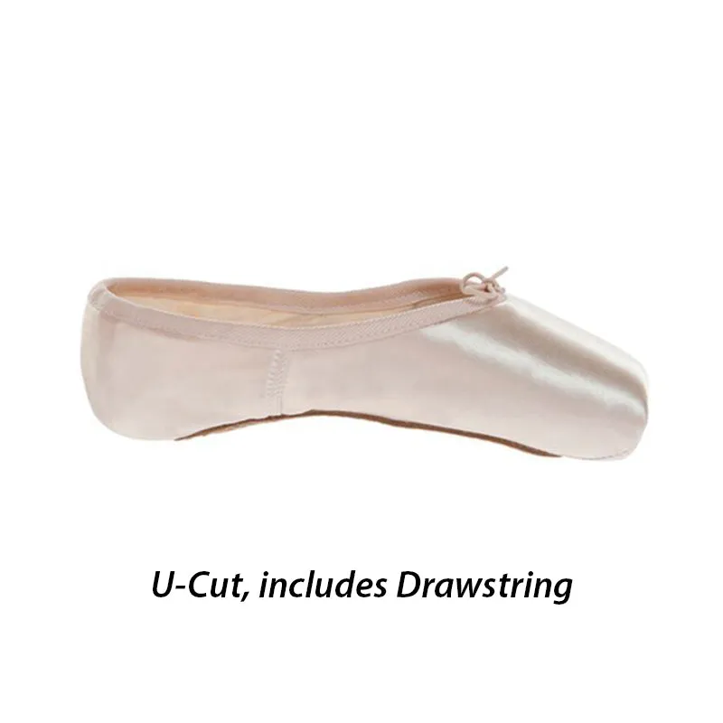 Russian Pointe Sapfir U-Cut Drawstring Pointe Shoes - Flexible Soft Shank